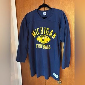 Vintage 80s Michigan Football Jersey/Sweatshirt